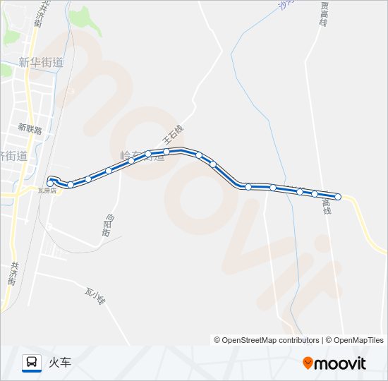瓦房店4路 Bus Line Map