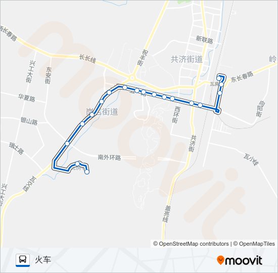 瓦房店5路 Bus Line Map
