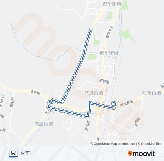 公交瓦房店6路的线路图