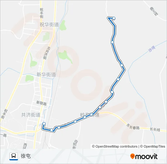 公交瓦房店7路的线路图
