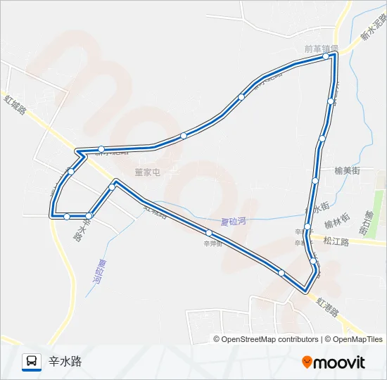 公交辛寨子内环路的线路图
