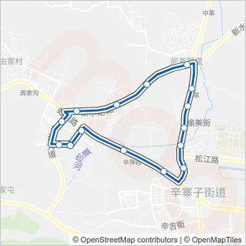 辛寨子外环 Bus Line Map