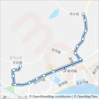 金石滩2路 Bus Line Map