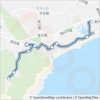 金石滩4路 Bus Line Map
