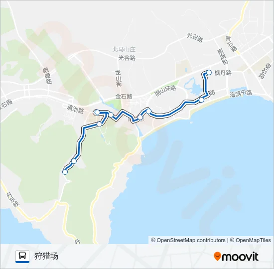 金石滩4路 Bus Line Map