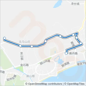 金石滩4路 Bus Line Map