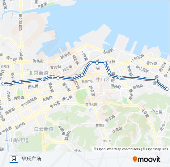 201路区间 bus Line Map