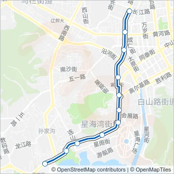 202路区间 Bus Line Map