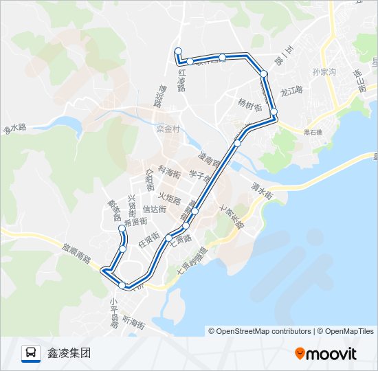 3路大站快车 Bus Line Map