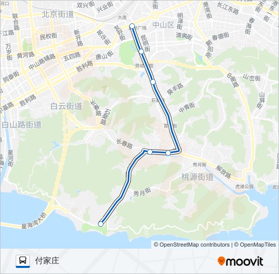 5路大站快车 bus Line Map