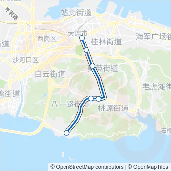 5路大站快车 Bus Line Map