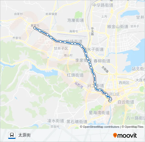 公交701加车路的线路图