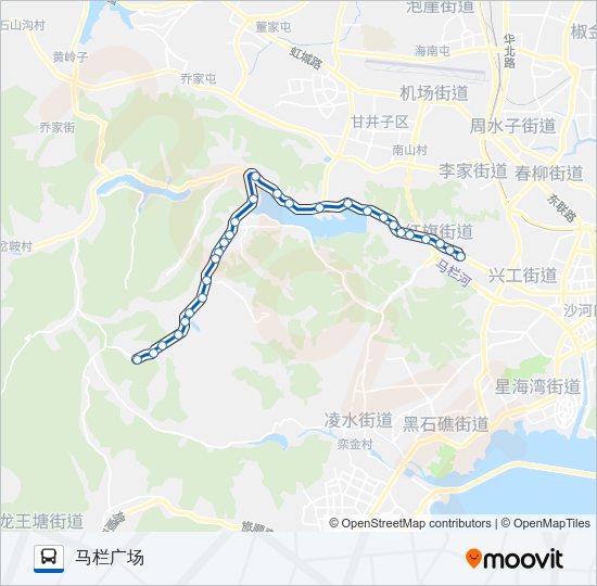 709路上沟 Bus Line Map