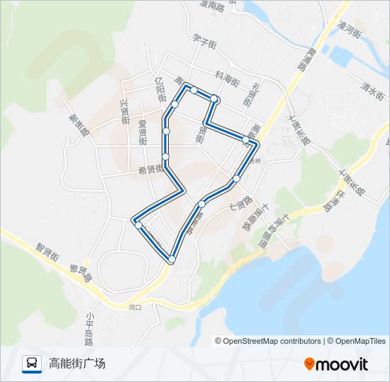 801路外环 bus Line Map