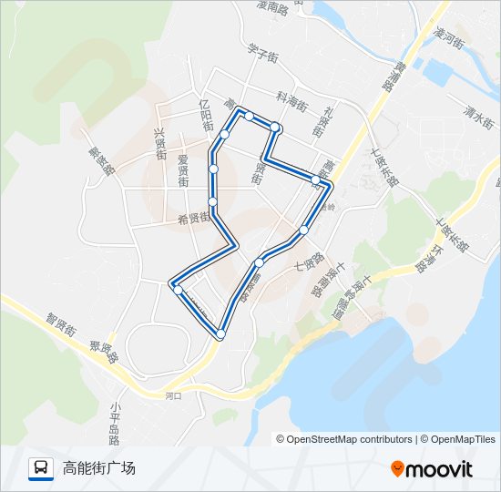 公交801外环路的线路图