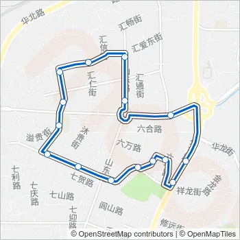803路内环 Bus Line Map