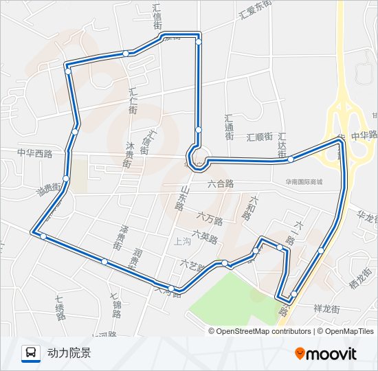 公交803内环路的线路图