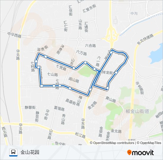 805路内环 bus Line Map