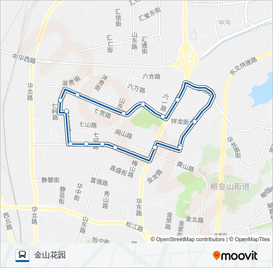805路外环 Bus Line Map
