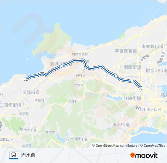 临时旅游专线 bus Line Map