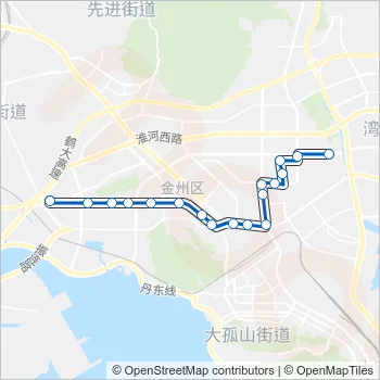 开发区10路 Bus Line Map