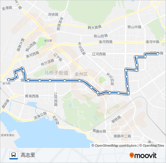 公交开发区10路的线路图