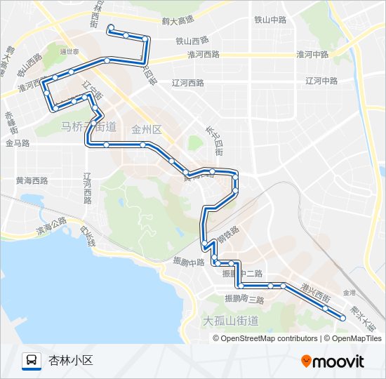 开发区11路 Bus Line Map