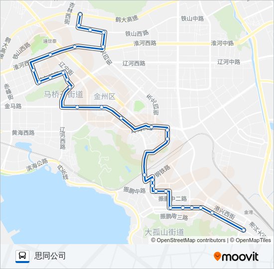 开发区11路 Bus Line Map