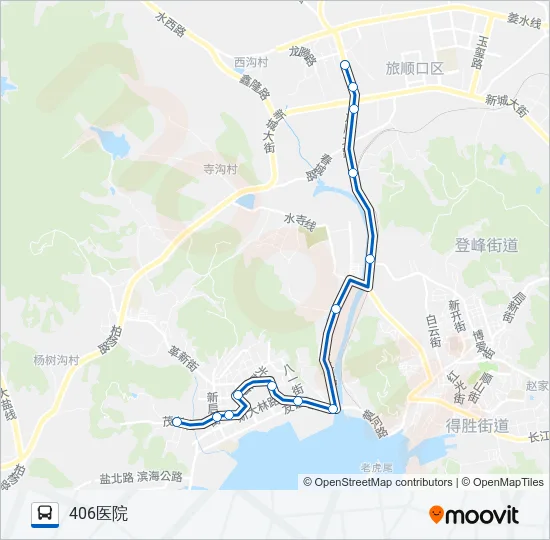 公交旅顺口10路的线路图