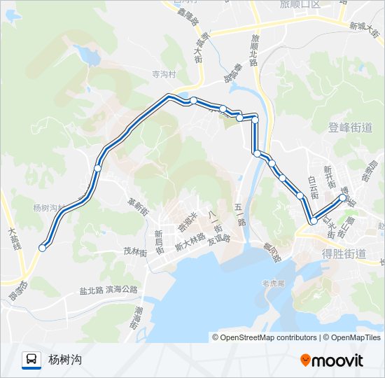 公交旅顺口11路的线路图