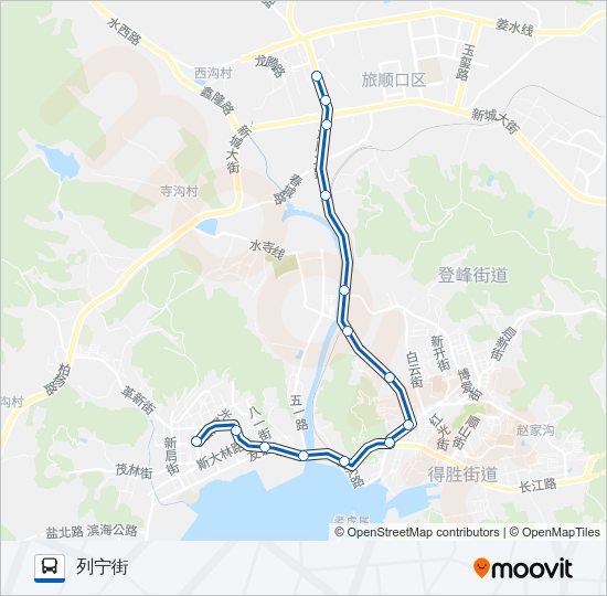 旅顺口12路 Bus Line Map