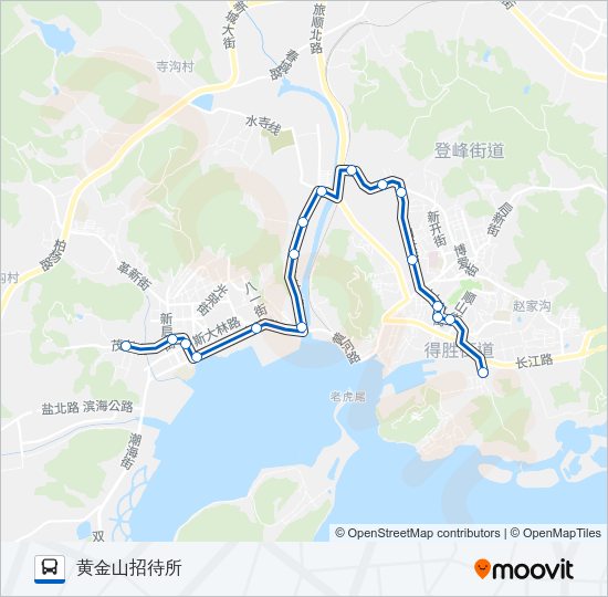 公交旅顺口13路的线路图