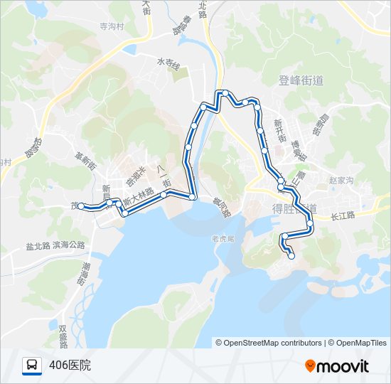 公交旅顺口13路的线路图