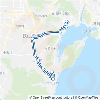 旅顺口14路 Bus Line Map