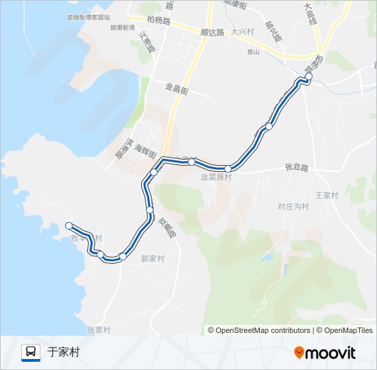 公交旅順口15路的線路圖