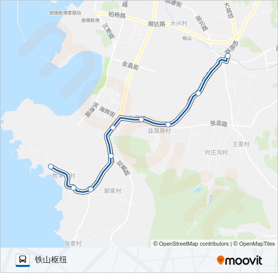 公交旅顺口15路的线路图