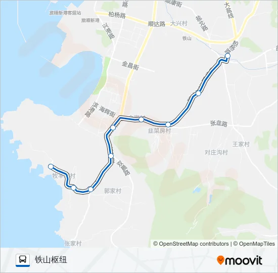 公交旅顺口15路的线路图