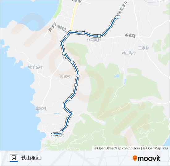 公交旅顺口16路的线路图