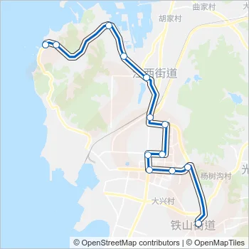 旅顺口17路 Bus Line Map