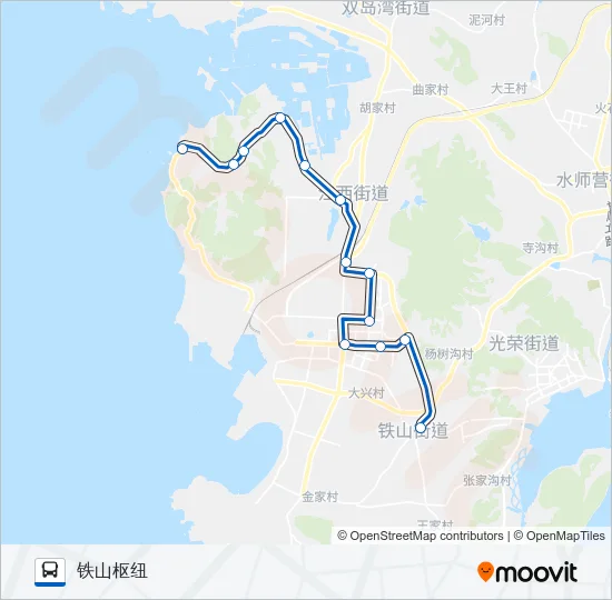 旅顺口17路 Bus Line Map