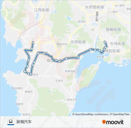 旅顺口18路 Bus Line Map