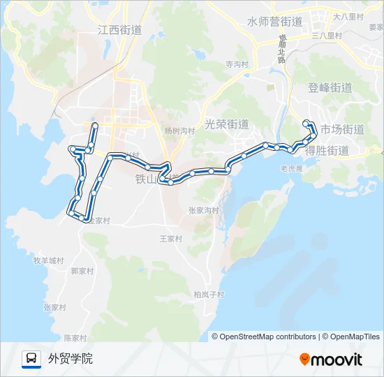 公交旅顺口18路的线路图