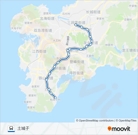 公交旅顺口21路的线路图