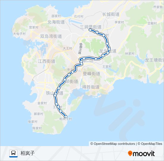 公交旅顺口21路的线路图