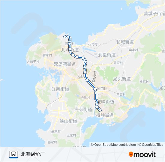 公交旅顺口23路的线路图