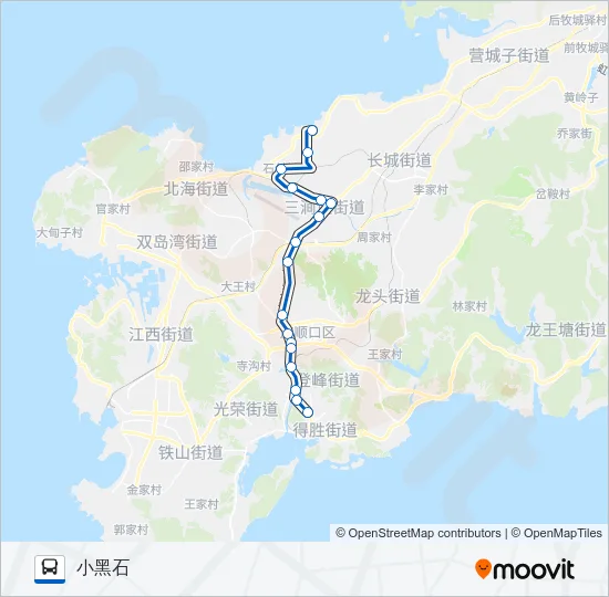 公交旅顺口24路的线路图