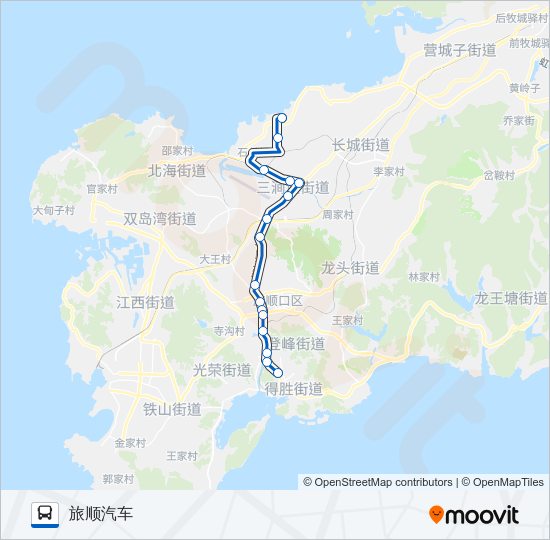 公交旅顺口24路的线路图