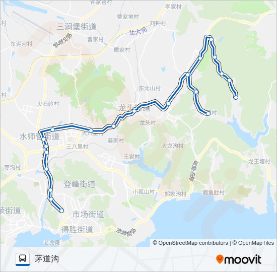 公交旅顺口26路的线路图