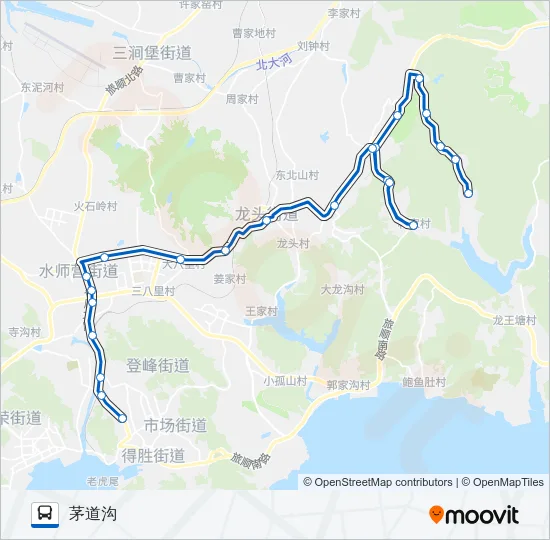 公交旅顺口26路的线路图