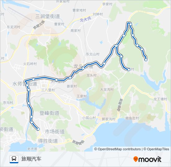公交旅顺口26路的线路图